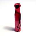 #12 Red / Black Swirly Longneck 306 Drip Tip