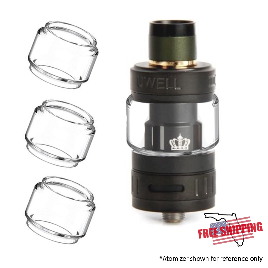 Uwell Crown 3 Extended Replacement Glass - 3pk