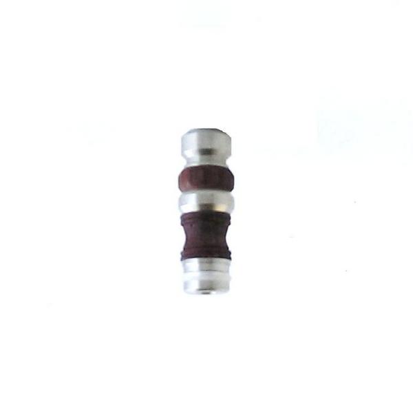 Stainless / Wood Abacus 510 Drip Tip - Style D