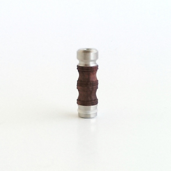 Stainless / Wood Abacus 510 Drip Tip - Style E