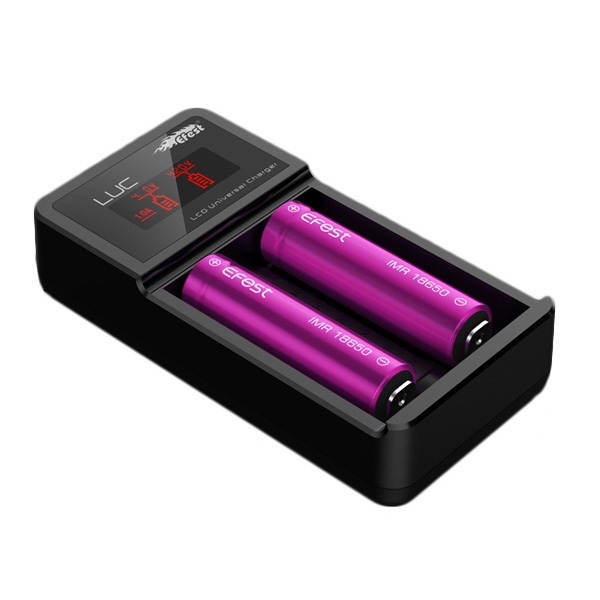 Dual Universal 3.7v Li-Ion Battery Charger - LUC V2 Digital LCD