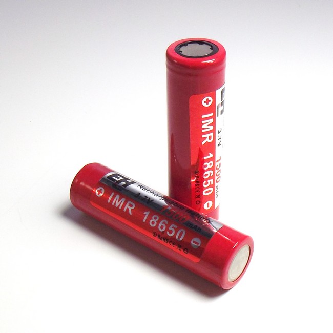 IMR 18650 1500mah EH Battery - Flat Top