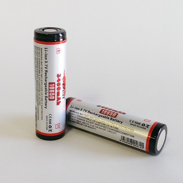 Efest 18650 3400mah High Capacity Flat Top Battery : L Js E-Smokes, Premium E-Liquids and Vaping Supplies, Cigarettes and Vape