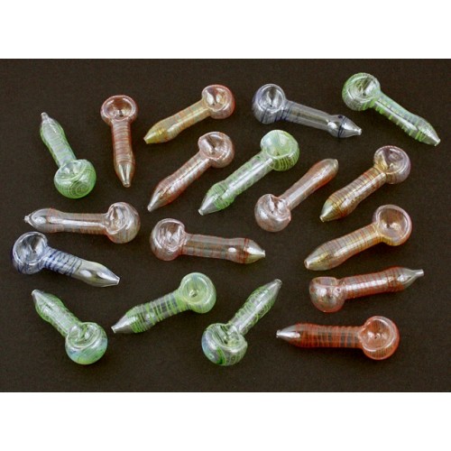 3" Swirl Art Paper Glass Pipe