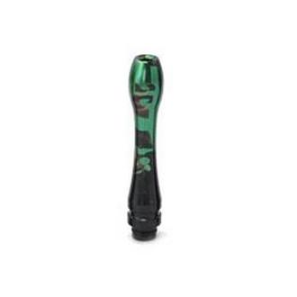 Long Meteor Spattered Alum. 510 Drip Tip - Green / Black