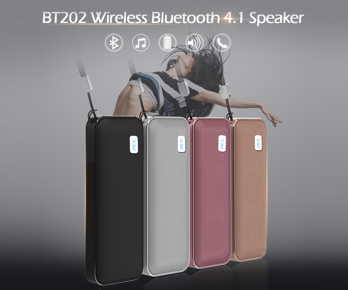 Wireless Portable Speaker with Bluetooth 4.1, 1.5Wx2